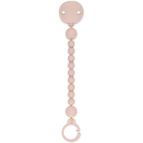 Suavinex Color Essence Silicone Baby Pacifier Clip, Single Piece 100% Soft Silicone Chain, Baby Accessories and Essentials, Designed in Spain, Marshmallow Nude