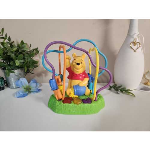 Vintage Electronic Winnie The Pooh Bee Bead Maze Mattel Disney 2000 Toddler Toy Animated Talking Bear- Baby First Birthday/Christmas Gift