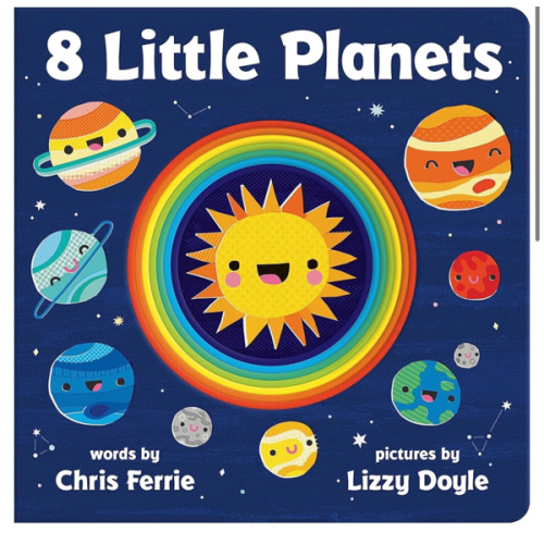 8 Little Planets: A Solar System Book for Kids with Unique Planet Cutouts