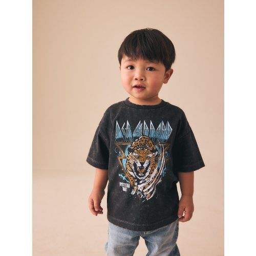 Buy Washed Black Short Sleeve Band Graphic T-Shirt (3mths-8yrs) from Next USA