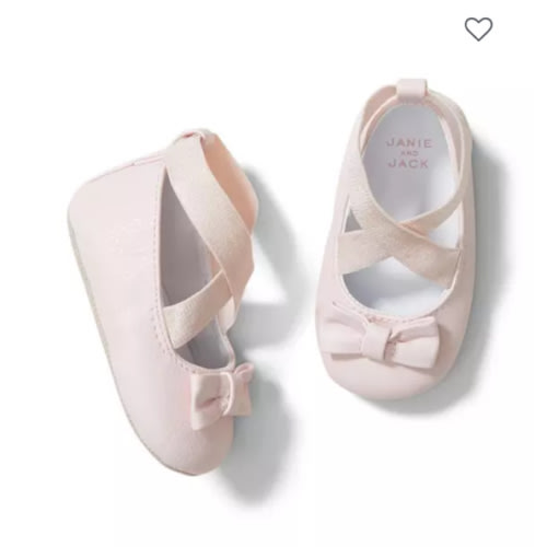 Baby Petal Pink Ballet Crib Shoe by Janie and Jack