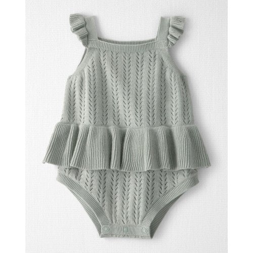 Baby Girl Organic Cotton Sweater Knit Bubble - Little Planet | Carter's