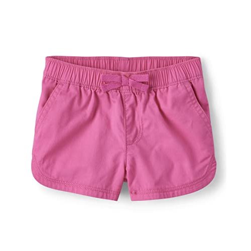 The Children's Place Baby Girls' and Toddler Twill Pull on Shorts
