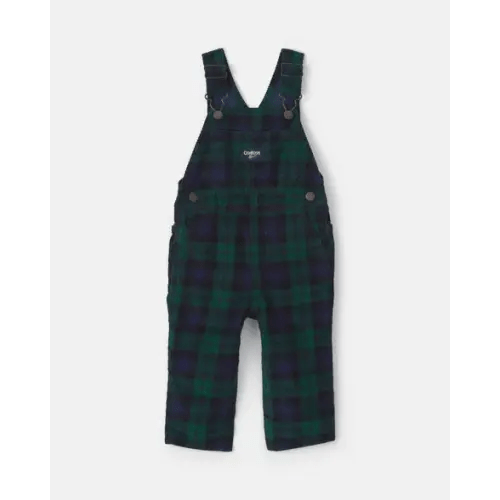 Baby Boy Plaid Corduroy Overalls - Navy Blue/Green - OshKosh B'gosh | Carter's