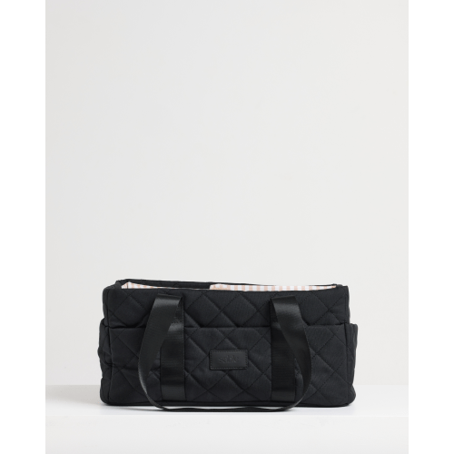 Black Quilted Nappy Caddy