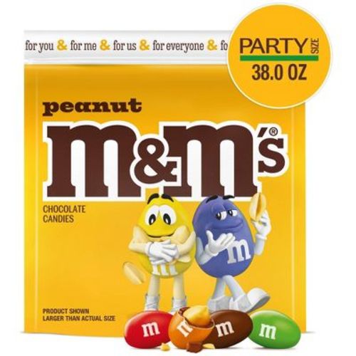 M&M's Party Size Peanut Chocolate Candy - 38oz