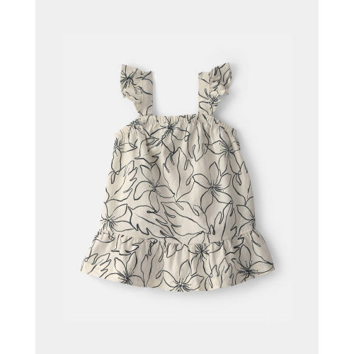 Baby Girl Floral Dress - Black/Ivory | Carter’s Oshkosh Canada
