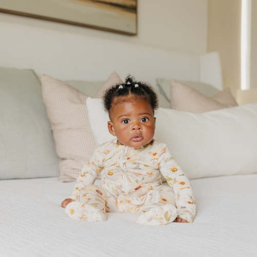 Bamboo Zip-Up Footie - Angelique