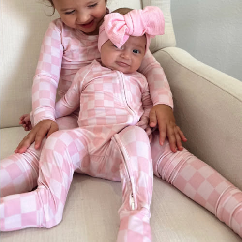 Pink Checkered | Onesie