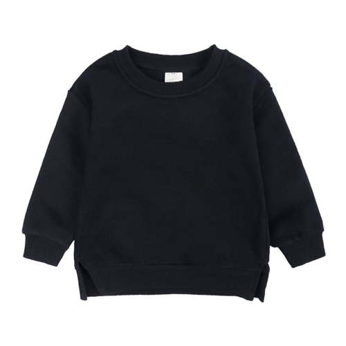 Herrnalise Boys And Girls Sweater Coat Round Neck Small And Medium Children's Pullover Solid Color Fleece Top,Clearance