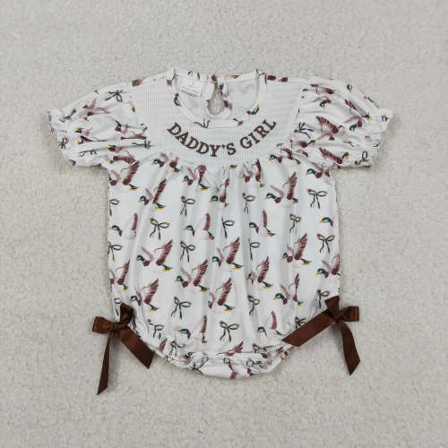 Embroidered Daddy’s Girl Duck Romper – Little Southern Brand