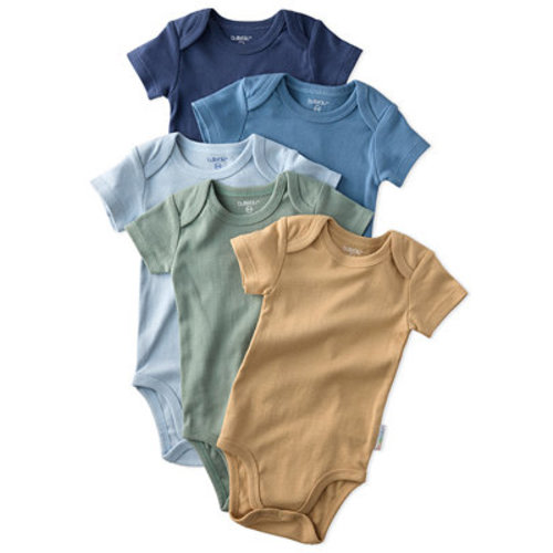 Baby Boys' or Girls' Short-Sleeve Bodysuit, 5-Pack