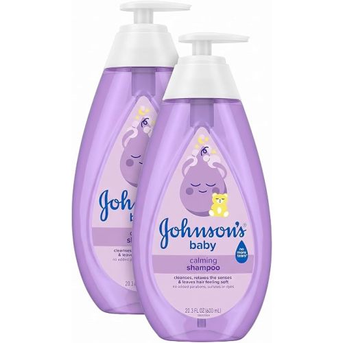 Johnson's Baby Shampoo, 20.3 fl. oz, Pack of 2 | Calming Formula | Hypoallergenic | Tear-Free | No Parabens