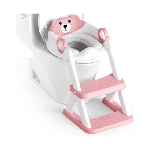 Potty Training Seat, Upgrade Toddler Toilet Seat for Kids Boys Girls, 2 in 1 Potty Training Toilet, Splash Guard Anti-Slip Pad Step Stool