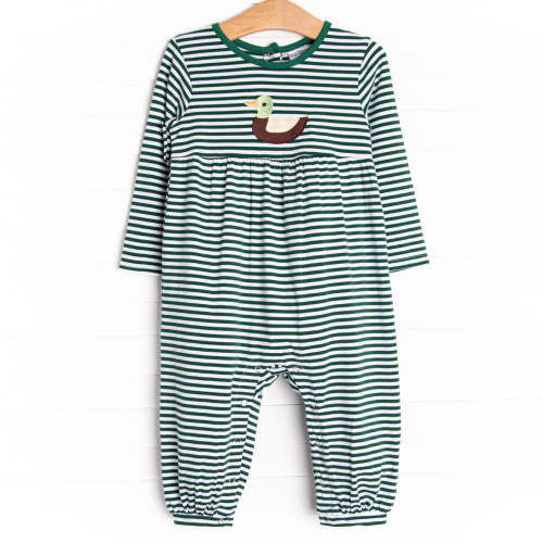 Fly By Friends Applique Romper, Green
–
Stitchy Fish