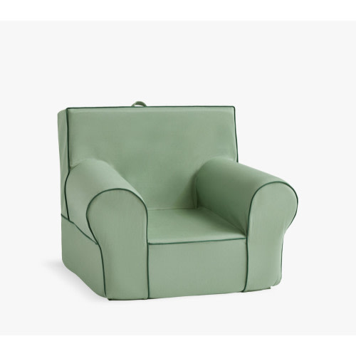 Anywhere Chair®, Sage Twill with Forest Green Piping