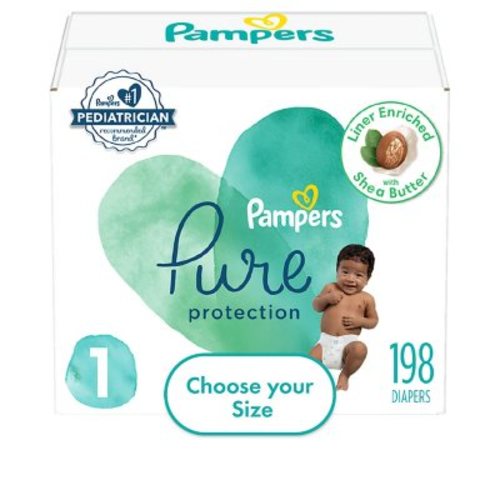 Pampers Pure Protection One-Month Supply Diapers (Sizes: 1-6) - Sam's Club