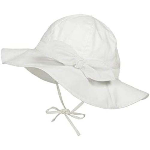 Sun Hat with Bow | White | 6-12M