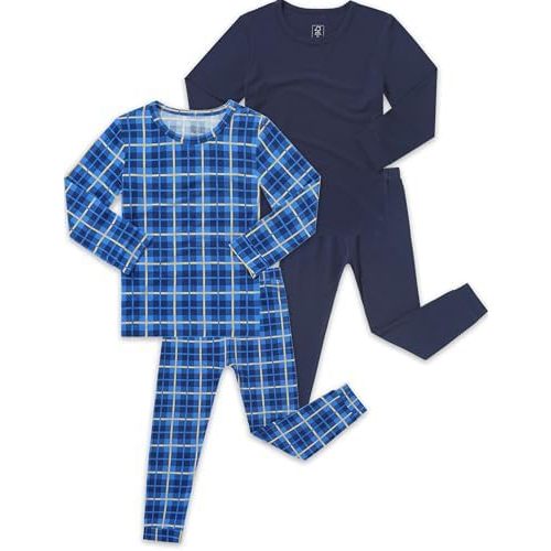 JunNeng Bamboo Viscose Pajamas for Toddler Boys, Baby Kids Soft Stretchy Pajamas Sets Sleeper