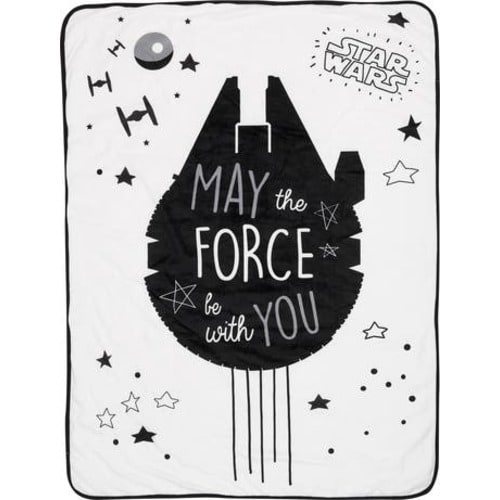 Star Wars Millennium Falcon Soft Faux Shearling Baby Blanket
