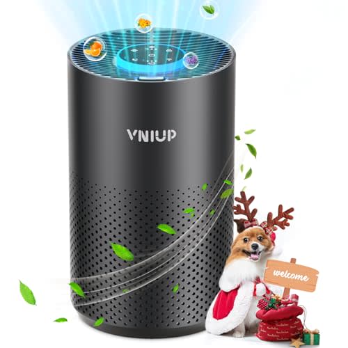 Air Purifiers for Bedroom Home up to 1250 ft², Vniup H14 True HEPA Room Air Purifiers for Bedroom, with Fragrance Function Sleep Mode& Light Mode Air Cleaner for Pet Dander Odor Dust Smoke