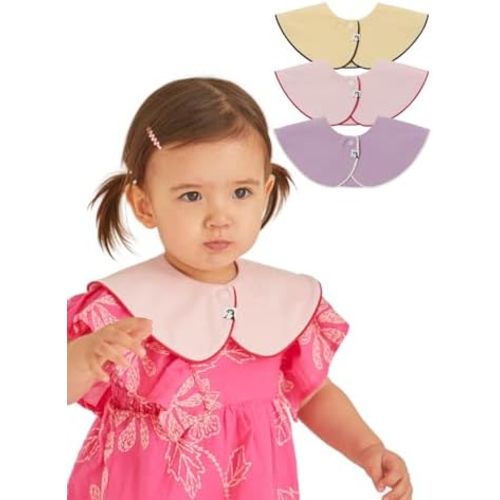 Konny Baby Bibs 3/5/7-Pack Set, 360 ​​° Rotate, Soft and Absorbent Bandana Drooling for Boys Girls baby Essentials