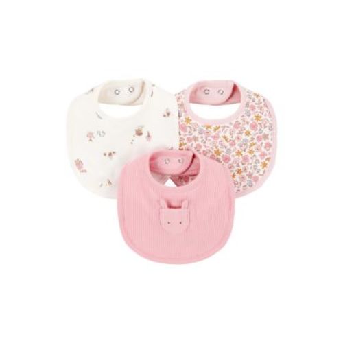 Baby Girls Bibs - 3 Pack