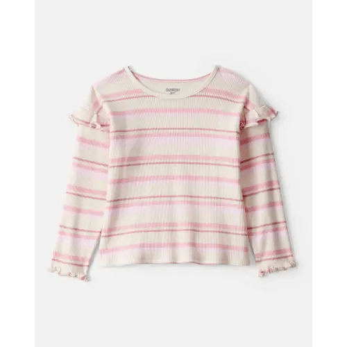 Toddler Girl Striped Long-Sleeve Top - Pink - OshKosh B'gosh | Carter's