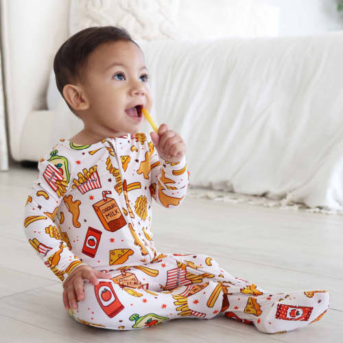 Tiny Bites Zipper Footie