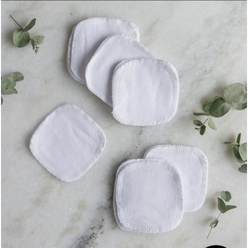 Reusable Facial Rounds - Reusable Cotton Pads, 100% Organic Cotton, Multiple Colors, 20 Pack