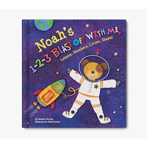 1-2-3 Blast Off With Me Personalized Board Book