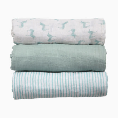 Pre-loved swaddle blankets.