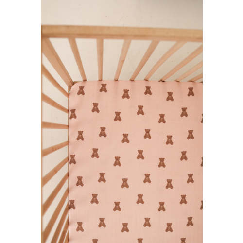 Muslin Crib Sheet | Pink Lottie