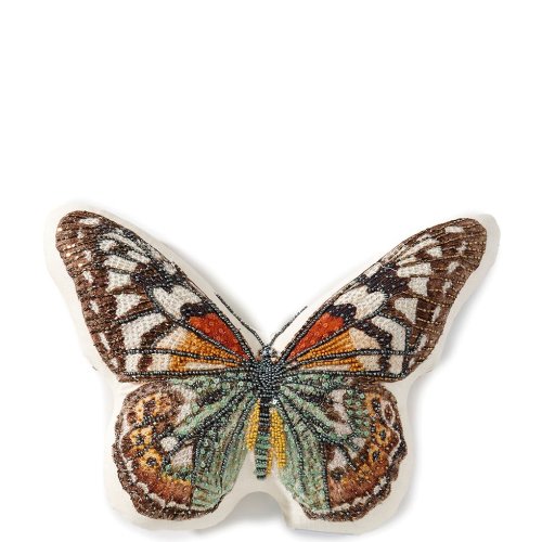 Studio D Beaded Butterfly Shaped Decorative Pillow