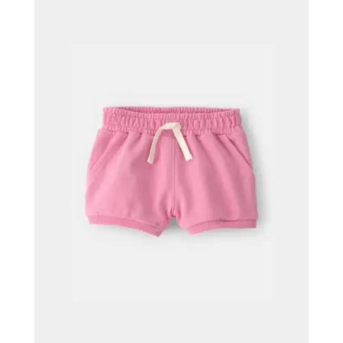 Baby Girl French Terry Shorts - Pink | Carter's