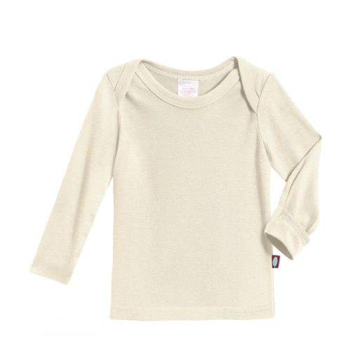 Super-Soft Organic Cotton Baby Rib Long Sleeve Lap Tee| Oatmeal - City Threads USA