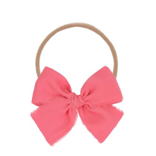 Chiffon Bow - Lipstick Headband