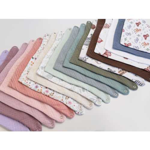 Absorbent & Waterproof Three layer Dribble bib Bandana bib Baby Organic gift Muslin bibs Bandana Baby boy Burp cloths