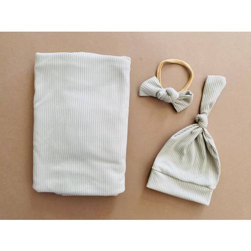 Newborn Swaddle Set, Swaddle Set with Bow and Hat, Baby Swaddle, Newborn Swaddle, Baby Swaddle Set, Stretchy Swaddle, Swaddle for Newborns