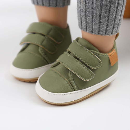 Fridja Baby Shoes Non-Slip Rubber Sole 0-15 Months Infant First Walking Shoes Toddler Crib Shoes Newborn Loafers Flats