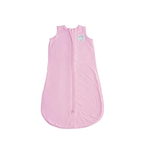 Dreamland Baby Lightweight Sleep Sack, Ultra-Soft Bamboo Viscose (Medium) | 1.0 TOG Breathable Fabric, All Season, Gentle on Skin, Premium Baby Sleeping Bag w/ 2-Way Zipper, Mom-Owned US Business