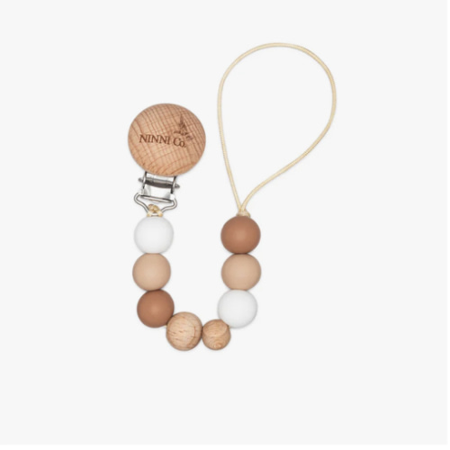 Ninni Co. Hazelnut Pacifier Clip