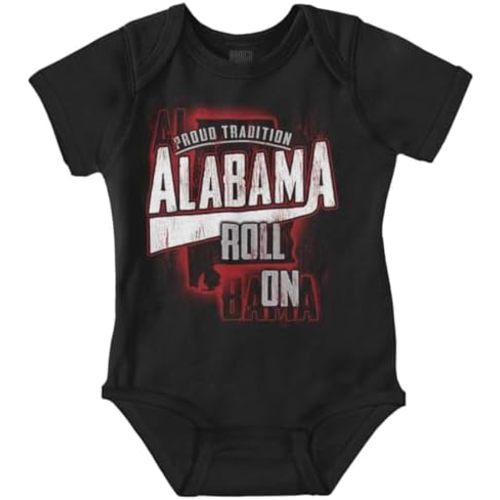 Brisco Brands Alabama Tradition Distressed Athletic Baby Romper Boys or Girls