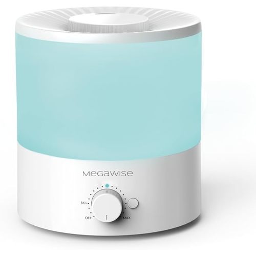 MegaWise Ultrasonic Cool Mist Humidifier SK7620 - 1.5L Capacity, Whisper-Quiet Operation, Adjustable Mist Output, Auto Shut-Off - Ideal for Home, Office, Baby Room, and Bedroom