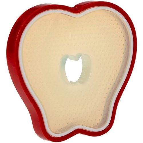 Nuby 100% Silicone Fruit Teether, Apple, 3M+