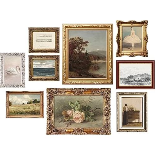 Miaver Art Vintage French Aesthetic Posters Set - Largest Size 16x20 Inches (Unframed) - Wall Art for Bedroom, Living Room Decor,Kitchen