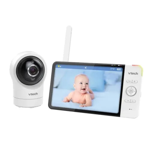 VTech Smart WiFi Monitor with 7” Display and 360° Pan & Tilt HD Camera | Costco