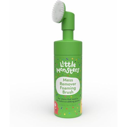Little Monsters Mess Remover Foaming Brush 5 fl oz (150ml) | Kid-Friendly Laundry Stain Remover Spray, Newborn Essentials & Baby Essentials, For Tougher Stains on Clothes, Shoes, Upholstery, & More