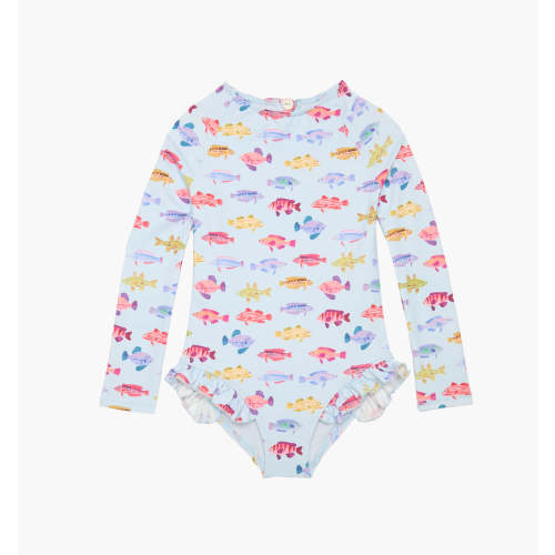 The Baby Sora Rashguard - Blue Rainbow Fish – Hill House Home