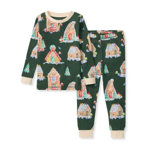 Gingerbread Houses Two-Piece Pajamas | Burt’s Bees Baby® – Burt's Bees Baby